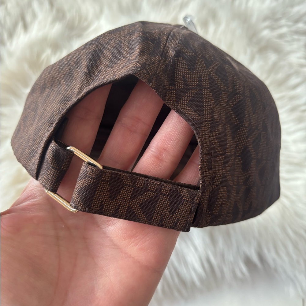 Michael Kors Brown MK Logo Baseball Cap - Picture 7 of 11